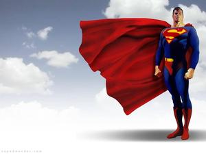 The Man of Steel in Action superman wallpaper