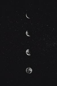 The mesmerizing grace of the Moon's different phases moon wallpaper