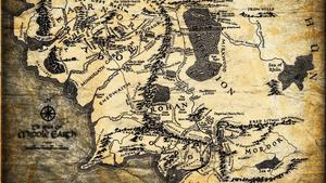 The Middle-Earth Map of J.R.R. Tolkien's Epic Fantasy "The Lord of the Rings" lord of the rings wallpaper