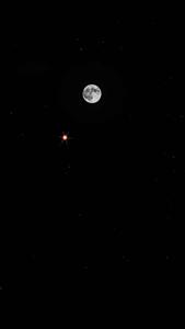 The Moon And Venus iPhone the moon iphone wallpaper