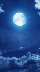 The Moon Blue Skies iPhone the moon iphone wallpaper