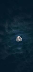 The Moon Dark Clouds iPhone the moon iphone wallpaper
