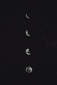 The Moon Different Phases iPhone the moon iphone wallpaper