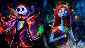 the nightmare before christmas jack and sally nightmare before christmas wallpaper
