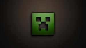 The Official Minecraft Creeper, Slime and Logo Wallpaper