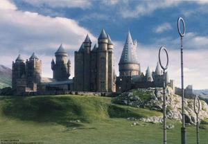 The Quidditch pitch at Hogwarts, the world renowned magical school. hogwarts wallpaper