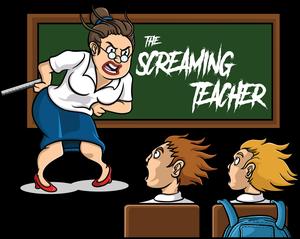 The Screaming Teacher Cartoon scream wallpaper
