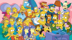 The Simpsons Characters Watching TV simpsons wallpaper