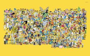 The Simpsons Complete Cast simpsons wallpaper