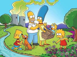 The Simpsons Family Toxic Park simpsons wallpaper