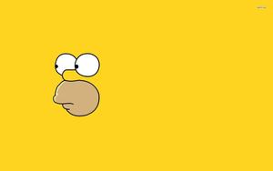 The Simpsons Homer Simpson Face Minimalism simpsons wallpaper