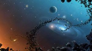 The spiraling beauty of a rocky landscape animated wallpaper