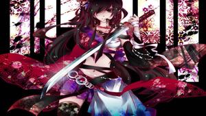 The strong and determined Anime Girl stands ready to take on any challenge in her way. anime girl wallpaper