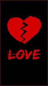 The Symbol of Heartbreak - A Bloody Red Broken Heart no love wallpaper