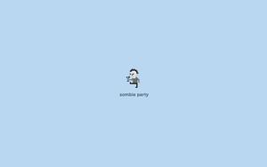The tiny zombie hidden in the minimalist landscape minimalist wallpaper