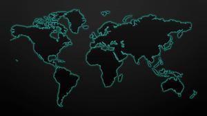 The World in Blue and Black world map wallpaper