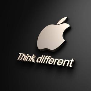 "Think Different" - Multi-Colored Apple Logo Wallpaper