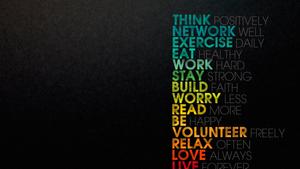 Think Positively 4K Ultra HD Motivational Wallpaper