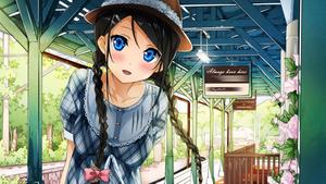 This cute anime girl is ready for a magical adventure! cute anime wallpaper