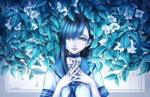 This Sad Anime Girl Feels Cold and Alone sad anime wallpaper