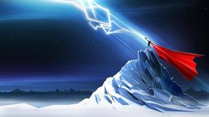 Thor Embraces His Power of Lightning thor wallpaper
