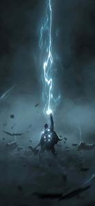Thor, God of Thunder, stands ready for battle thor wallpaper