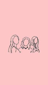 Three Aesthetic Girls aesthetic girl wallpaper