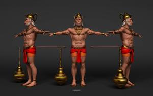 Three Lord Hanuman 3D lord hanuman 3d wallpaper