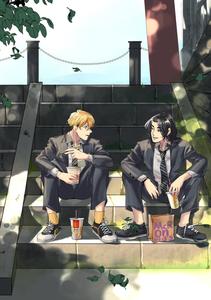 Together, Chifuyu and Baji of the Tokyo Revengers Stand Strong tokyo revengers wallpaper