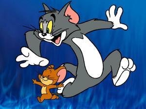 Tom And Jerry Cartoon Fiery Blue tom and jerry cartoon wallpaper