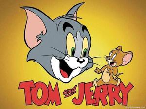 Tom And Jerry Cartoon Yellow Gradient tom and jerry cartoon wallpaper