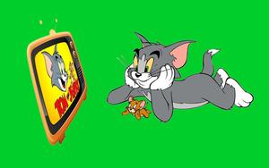 Tom And Jerry Enjoying A Fun Chase tom and jerry wallpaper