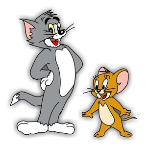 Tom and Jerry having a hilarious time chasing each other. tom and jerry wallpaper