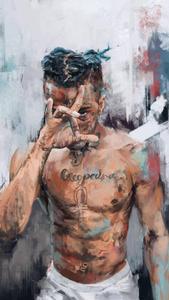Topless Cool Xxxtentacion Hides His Face cool xxxtentacion wallpaper