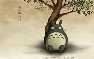 Totoro Chilling Under a Tree totoro wallpaper