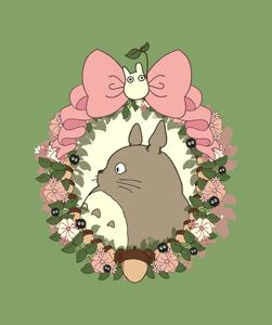 Totoro, the beloved forest spirit from the popular Studio Ghibli classic totoro wallpaper