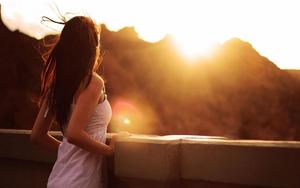 Tranquil Solitude - An Alone Girl Embracing Solitude alone girl wallpaper
