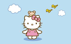 Transform your digital space with this sleek Hello Kitty Laptop hello kitty laptop wallpaper