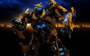 Transformers Bumblebee In City transformers wallpaper