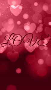 Translucent Red Heart Love Phone love phone wallpaper