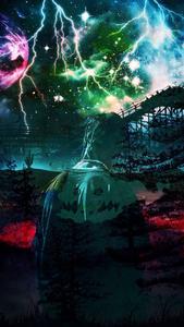 Travis Scott performing in his iconic Astroworld Tour travis scott wallpaper