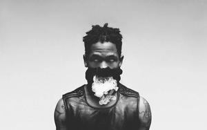 Travis Scott Rapping on Stage travis scott wallpaper
