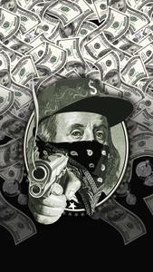 Tread lightly; Danger lurks in the shadows gangster wallpaper