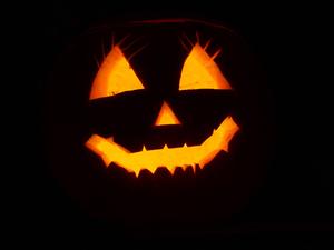 Trick or Treat - Celebrate Halloween with a Black Pumpkin halloween wallpaper