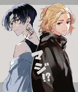 two anime characters with their hair in the same direction tokyo revengers wallpaper