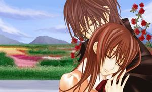 Two Darling Anime Lovers in an Epic Embrace anime love wallpaper
