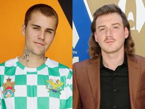 two men with different hair styles morgan wallen wallpaper