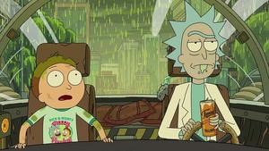 Two Saucy Characters: Rick and Morty Living the Life rick and morty wallpaper