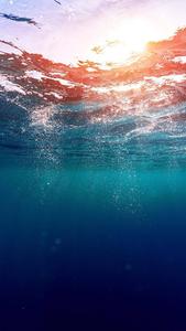 Underneath Ocean Surface Phone phone wallpaper