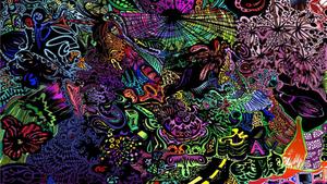 Unique, Colorful & Trippy Neon Abstract Art trippy wallpaper